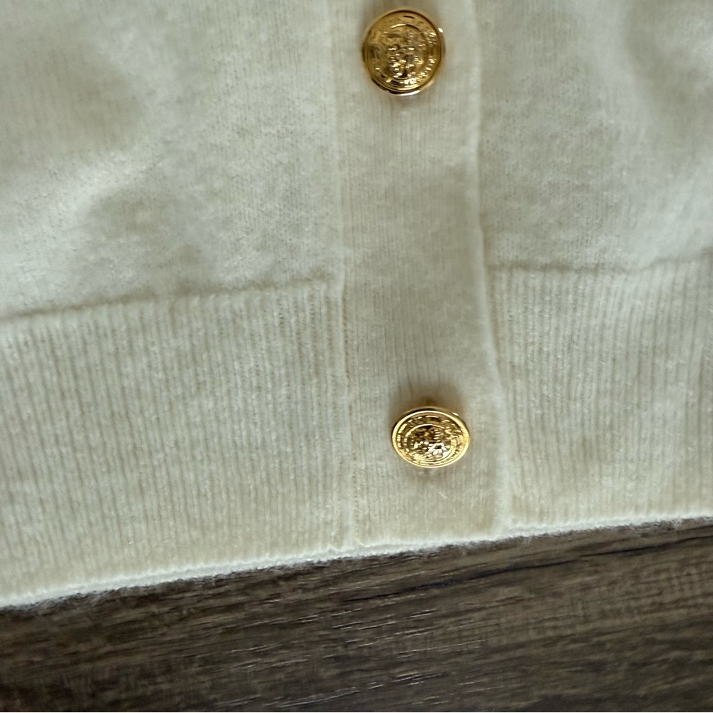Milano Cream Button-Up Cardigan - Picture 10 of 13